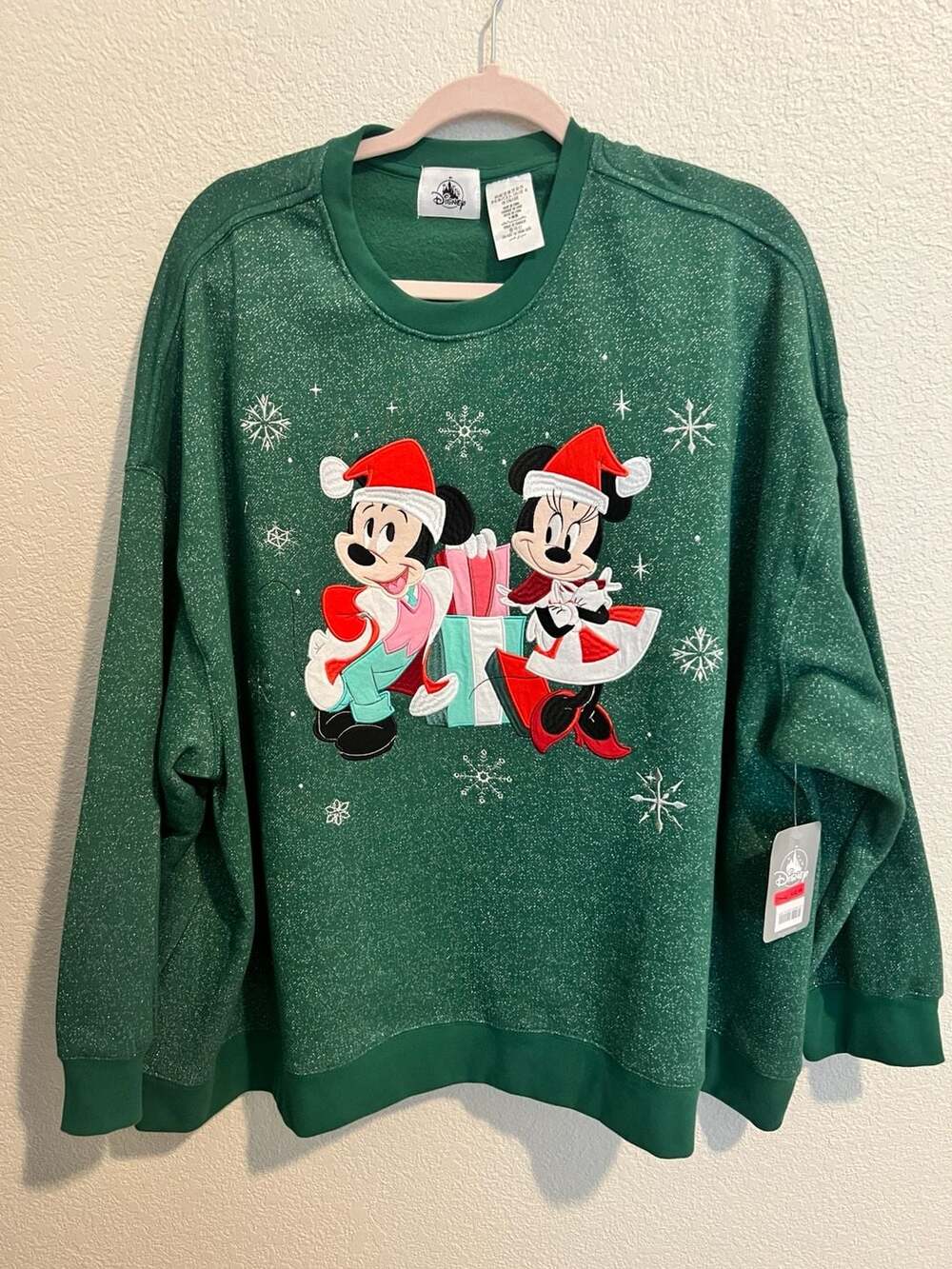 Disney Parks Mickey and Minnie Christmas Holiday Sweatshirt